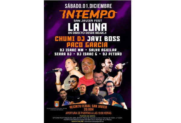 ENTRADAS INTEMPO SAN JAVIER AGOTADAS